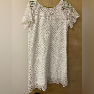 Madewell eyelet lace dress